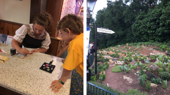 partes do pavilhão da Alemanha no Epcot